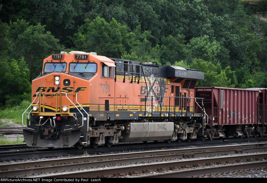 Westbound ballast train